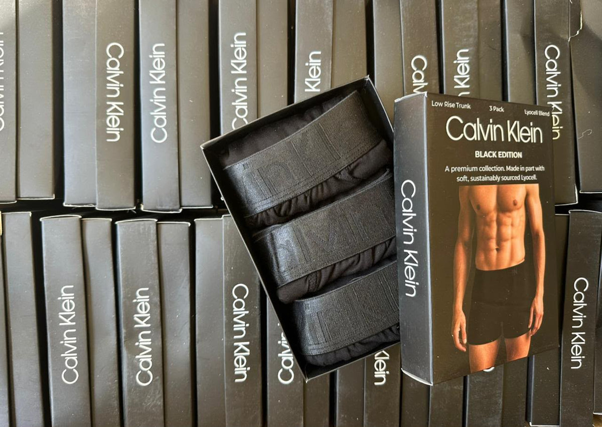 بوكسرات Calvin Klein Black — بوكس ٣ قطع | Calvin Klein Black Boxers 3-Pack