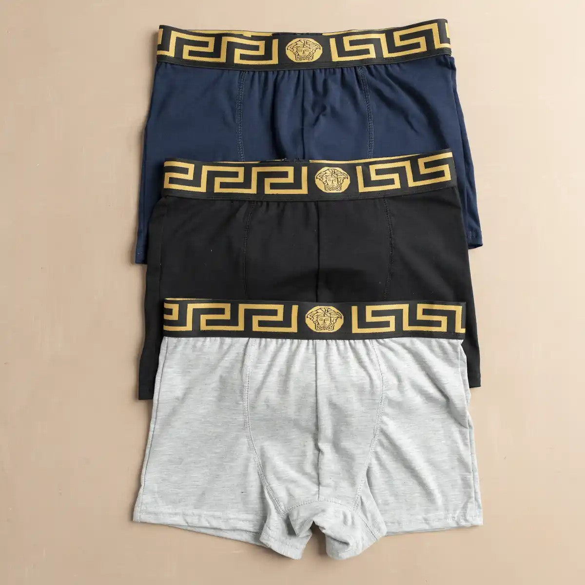 بوكسرات Versace — بوكس ٣ قطع | Versace Boxers 3-Pack