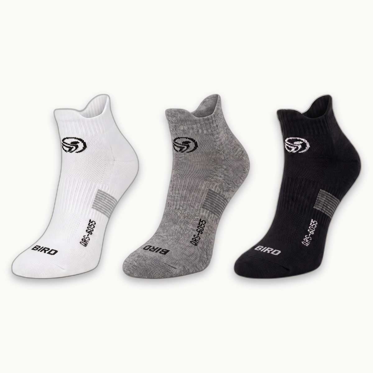 شرابات بيرد RUNX القصيرة — بوكس ٣ ألوان | Bird RUNX Comfort Socks
