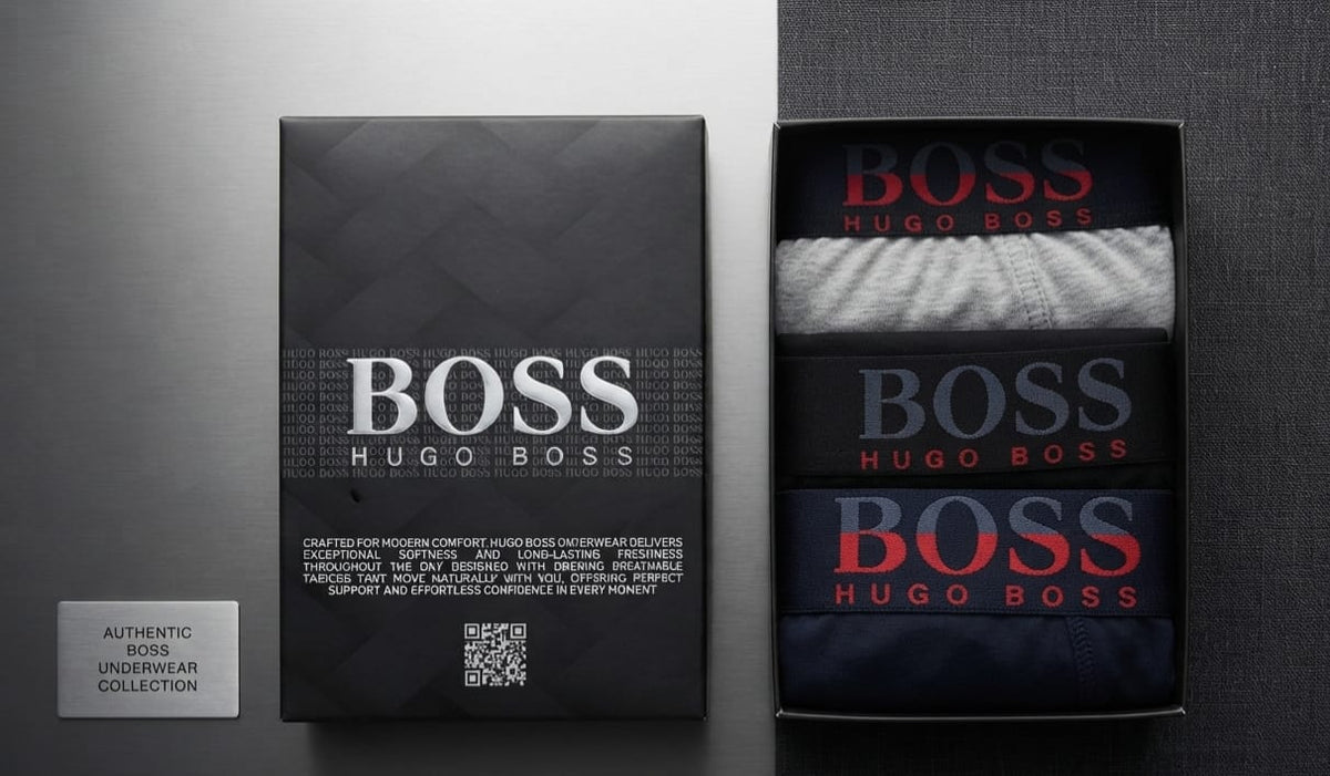 بوكسرات Hugo Boss — بوكس ٣ قطع | Hugo Boss Boxers 3-Pack