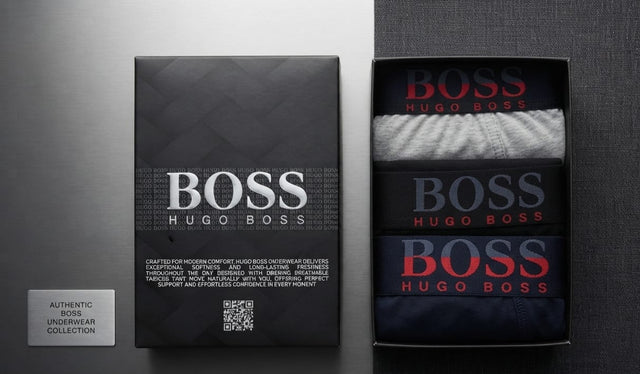بوكسرات Hugo Boss — بوكس ٣ قطع | Hugo Boss Boxers 3-Pack