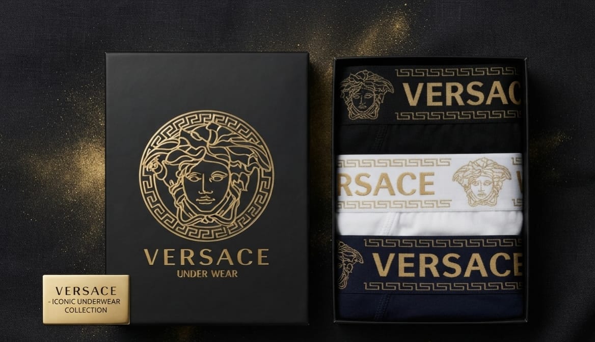 بوكسرات Versace — بوكس ٣ قطع | Versace Boxers 3-Pack