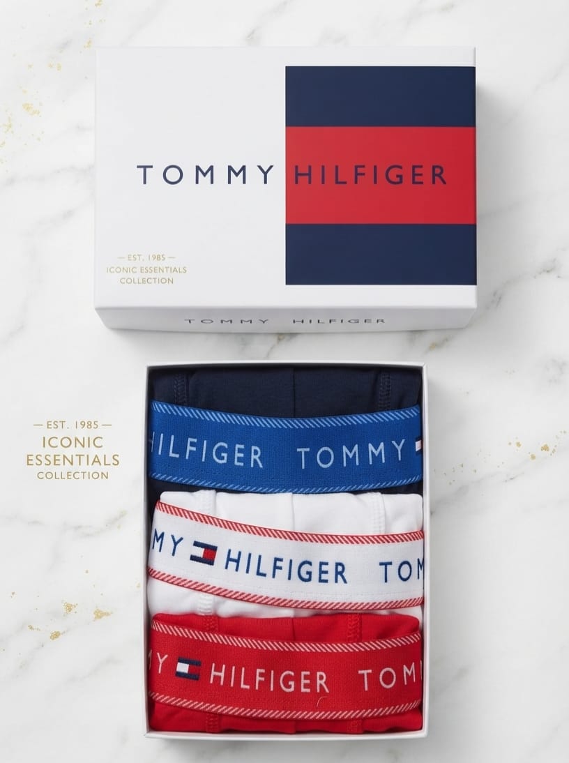 بوكسرات Tommy Hilfiger — بوكس ٣ قطع | Tommy Hilfiger Boxers 3-Pack