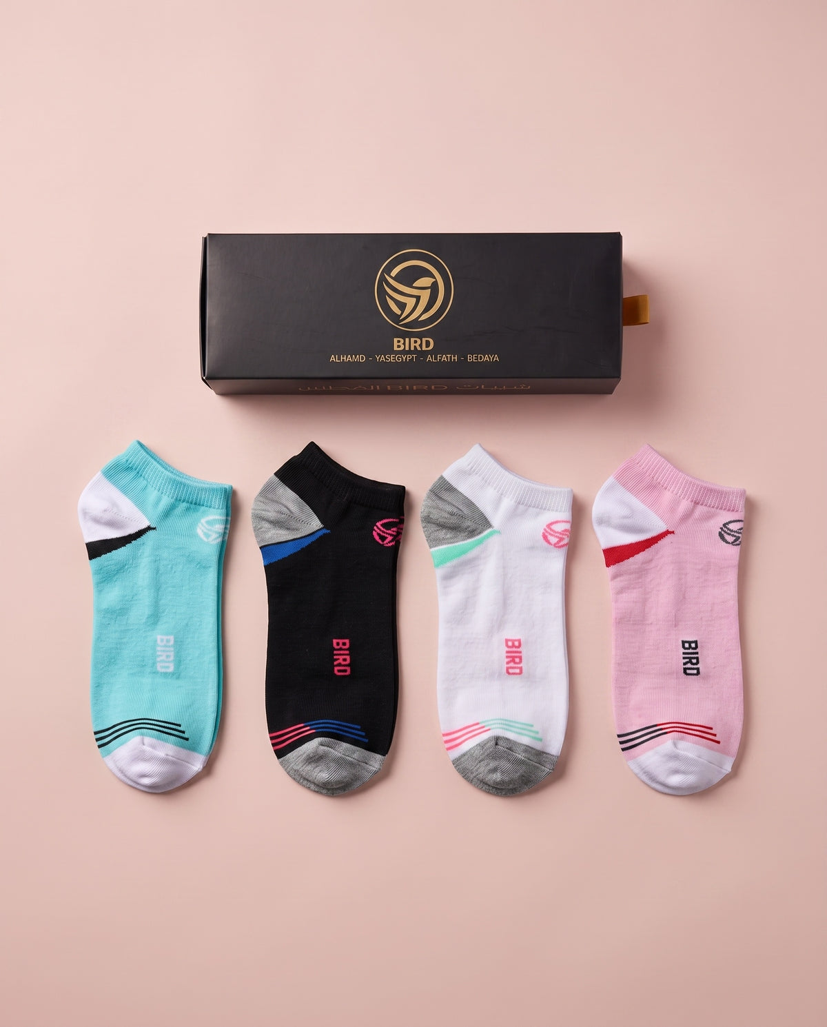 شرابات بيرد الحريمي — بوكس ٤ ألوان | Bird Ladies Socks
