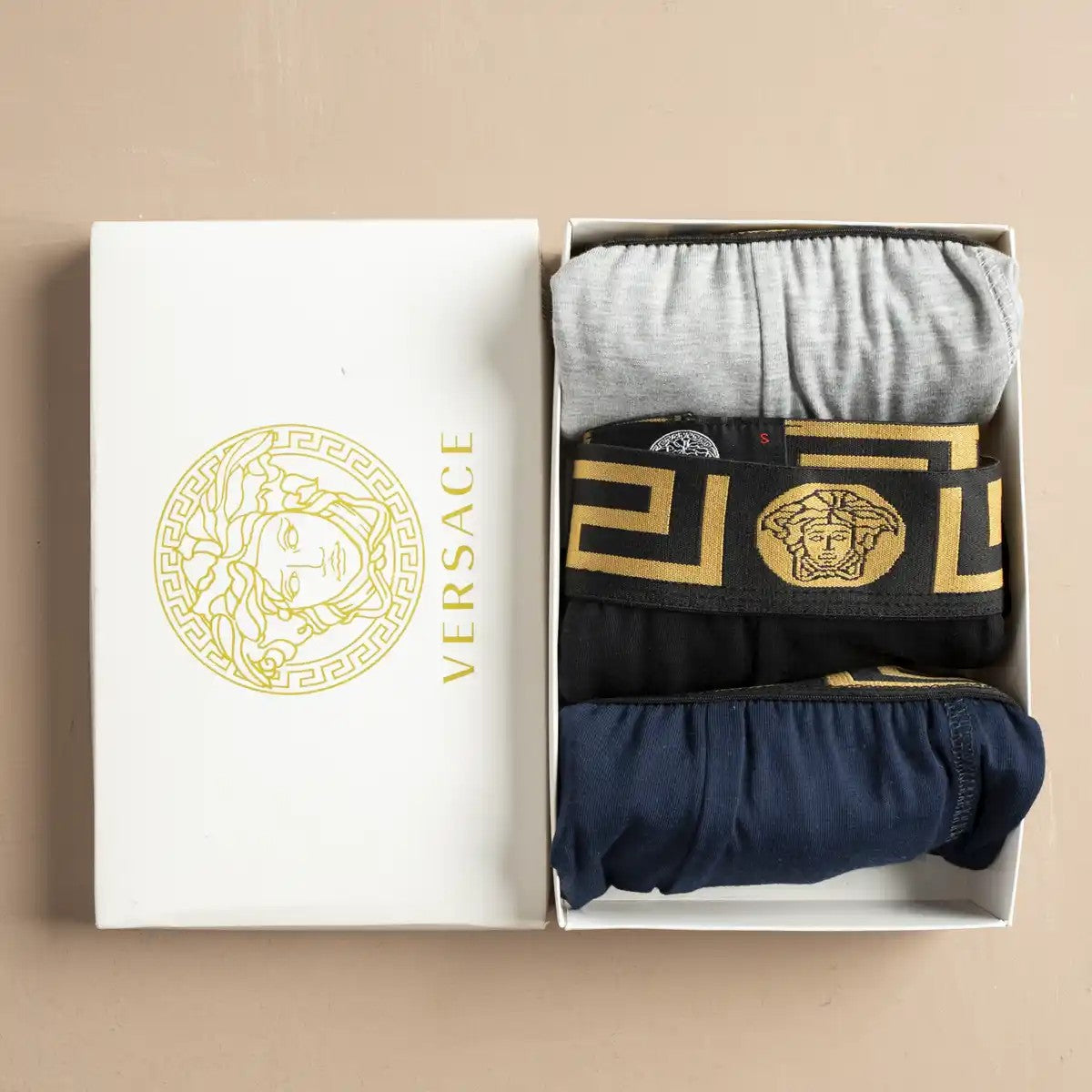 بوكسرات Versace — بوكس ٣ قطع | Versace Boxers 3-Pack