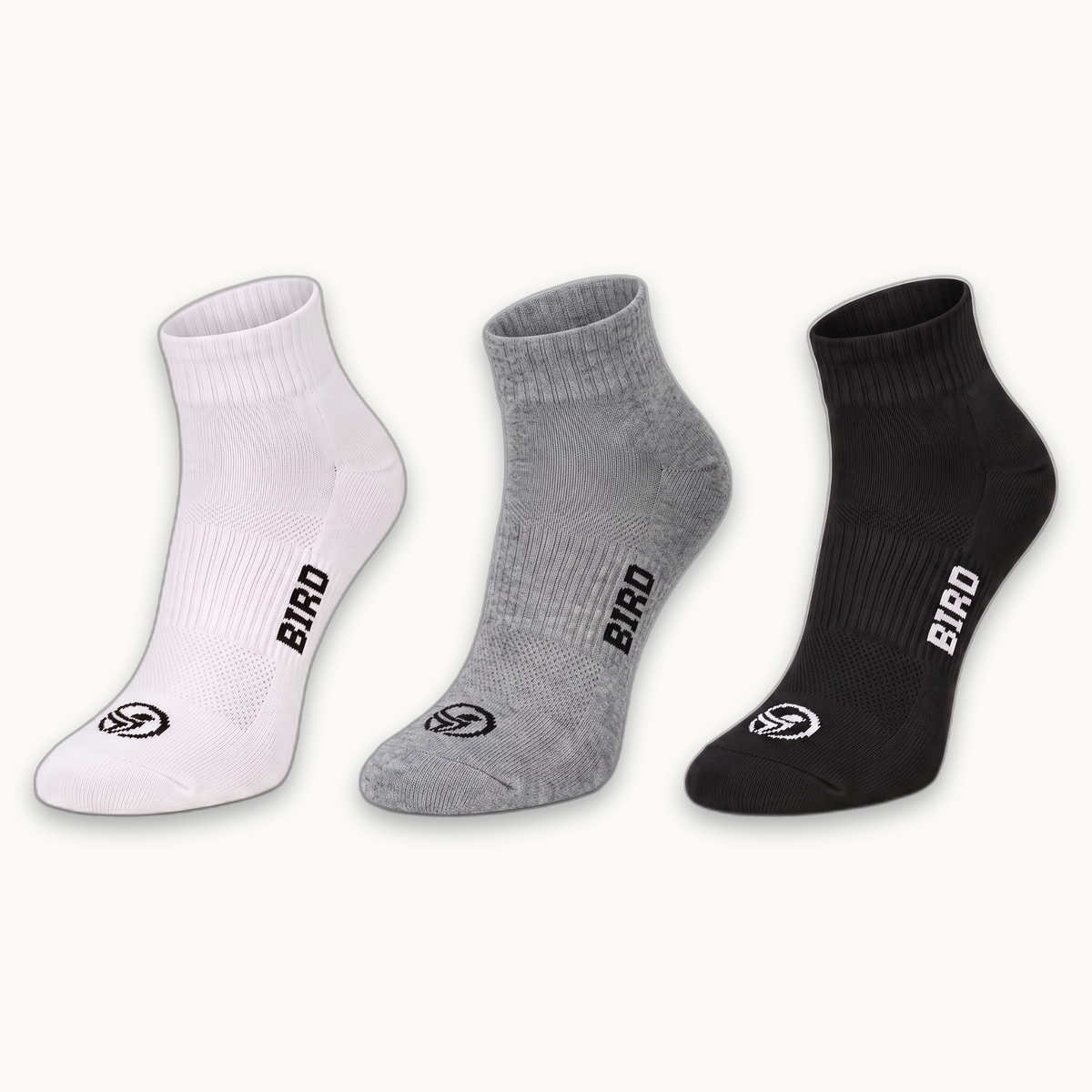شرابات بيرد كلاسيك القصيرة — بوكس ٣ ألوان | Bird Classic Comfort Socks