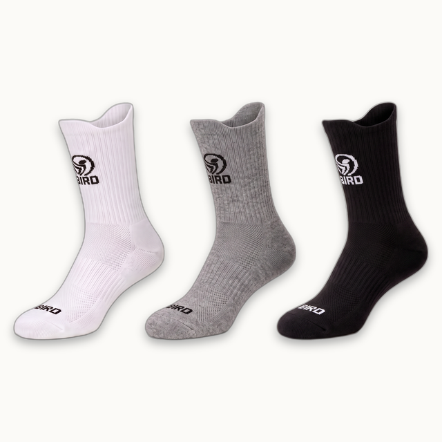 شرابات بيرد RUNX الطويلة — بوكس ٣ ألوان | Bird RUNX Long Comfort Socks