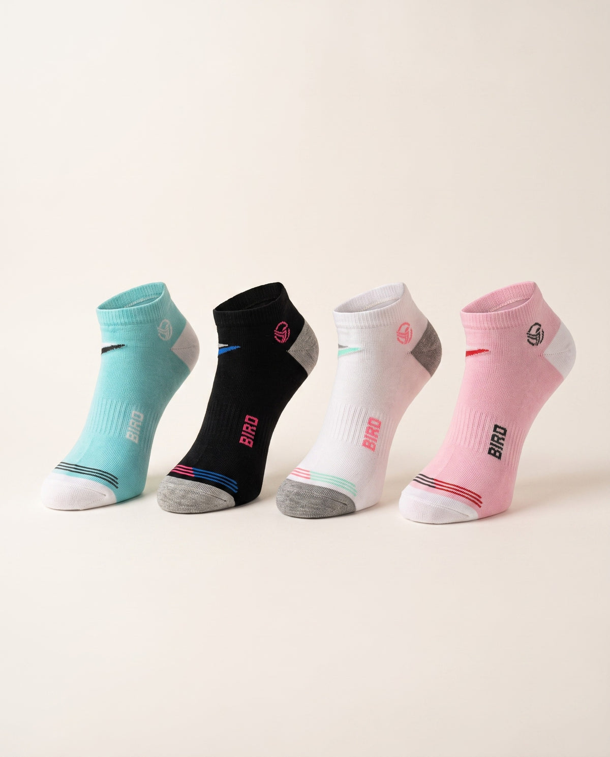 شرابات بيرد الحريمي — بوكس ٤ ألوان | Bird Ladies Socks
