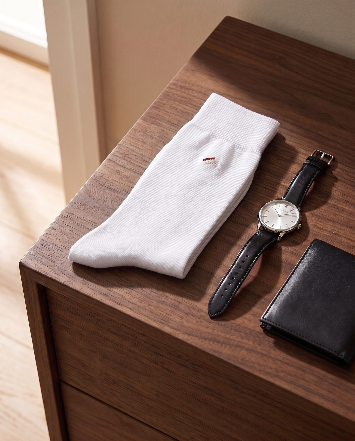 شرابات بيرد الرسمي الطويلة — بوكس أبيض وأسود وكحلي | Bird Formal Long Socks — Box 1